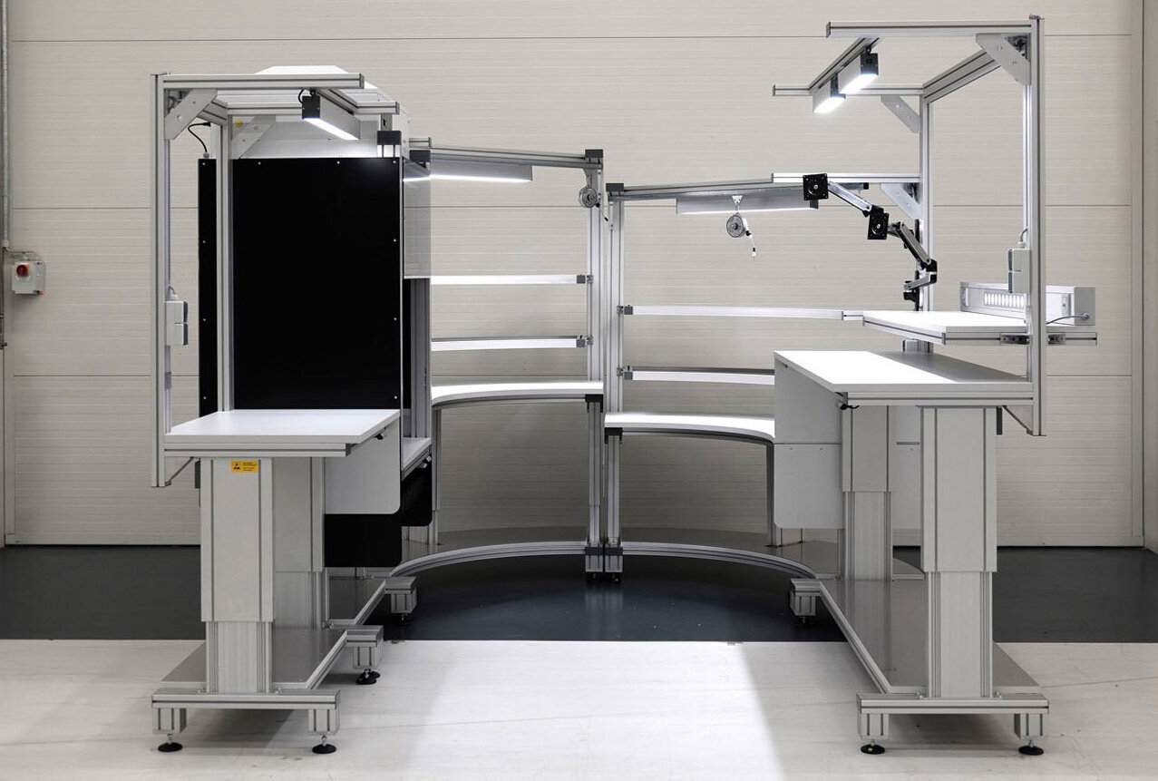 ESD Arbeitsplatz Montagearbeitsplatz - Montagesysteme