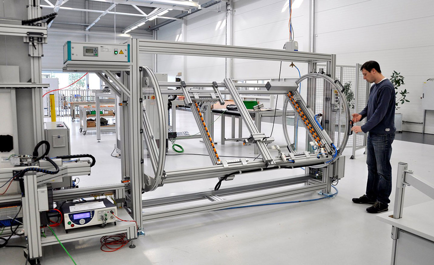 Solar technology assembly line